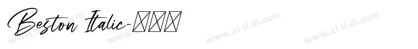 Beston Italic字体转换